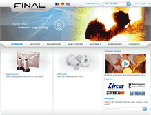 Tablet Screenshot of final-materials.com